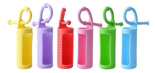 6 Fundas De Silicona Para Portabotellas De 5 Ml, 10 Ml, 15 M