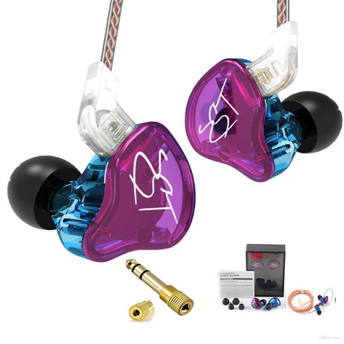 Fone In Ear Kz Zst Retorno Monitor Palco Esportes + P10