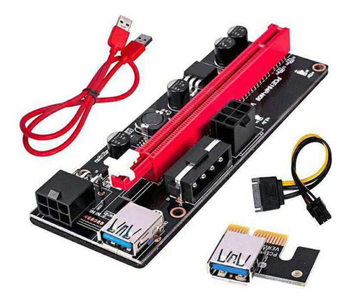 Placa Elevadora Pci-e, 1 Tarjeta Elevadora Om 16x Gpu Extend