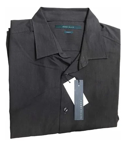 Camisa Para Caballero Perry Ellis Grande Color Negro envio I