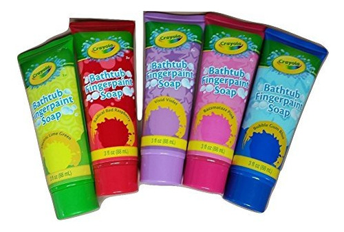 Crayola Jabn De Pintura Para Dedos De Baera, Paquete De 5