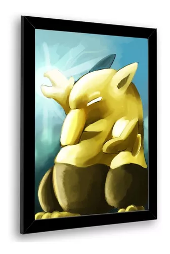 Pokemon - Pikachu Poster Emoldurado, Quadro em