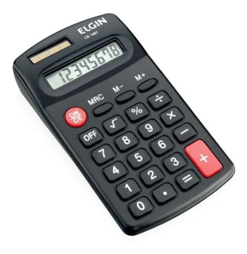 Calculadora De Bolso 8 Dígitos Cb1483 - Elgin Cor Preto