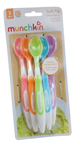 Set De 6 Cucharillas Munchkin Punta Suave Para Bebés 