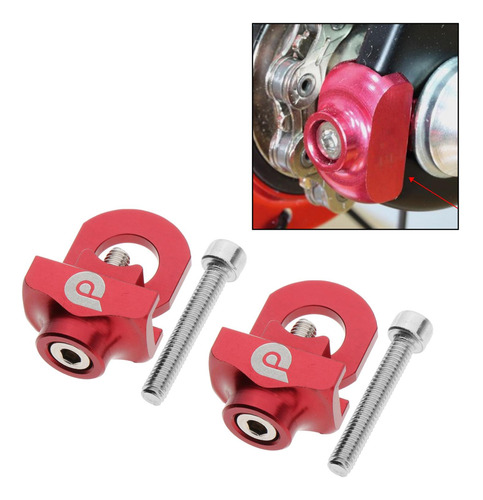 2x Tensor De Cadena De Aleación Compacta Para Bicicleta Bmx