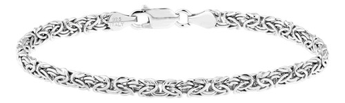 Pulsera Plana De Plata
