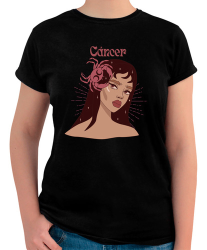 Playera Mujer Signo Zodiacal Cáncer -zodiaco Cáncer