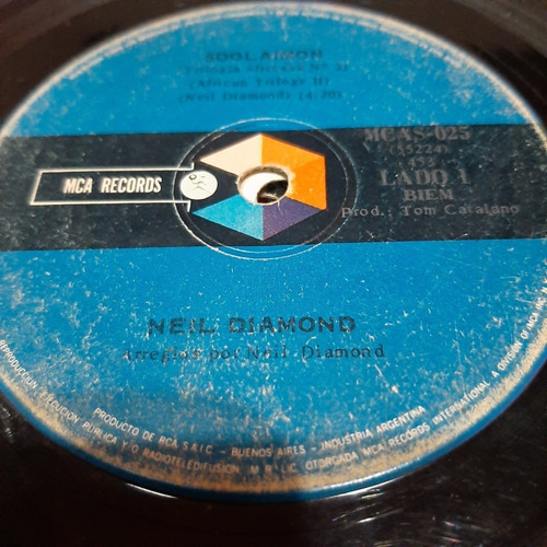 Simple Neil Diamond Mca Record C23