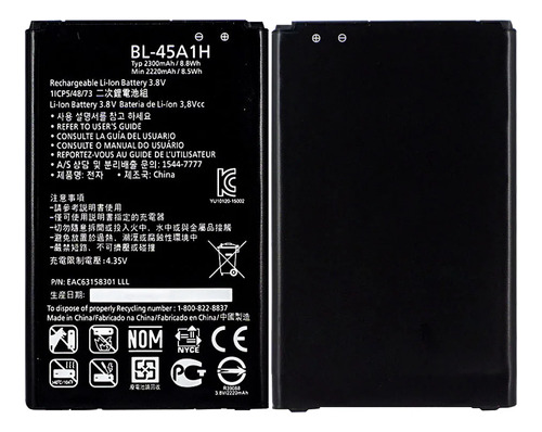 Bateria Bl-45a1h Para LG Q10 K10 4g 2016 K410 Con Garantia