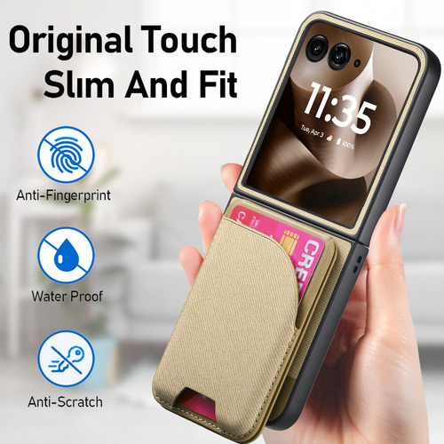 Funda De Teléfono Con Soporte Para Motorola Razr 60 50 40, Ultra Magnética, Funda De Piel