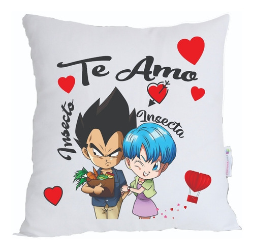 Cojín Regalo Pareja Novios Goku Dragón Ball 40 X 40 Cm