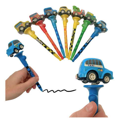  Pack X28 Lapiceras Bolígrafo Autos Souvenir Infantil Cumple