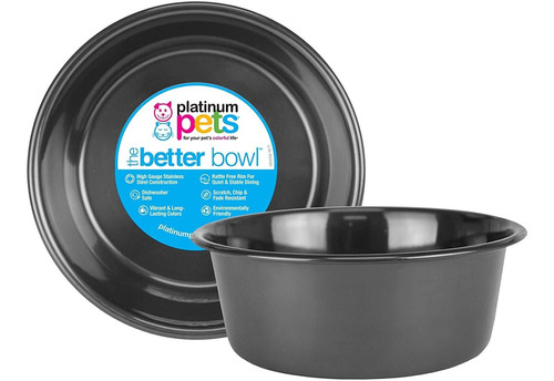 Platinum Pets Heavy Duty Stainless Steel Cat/dog Bowl