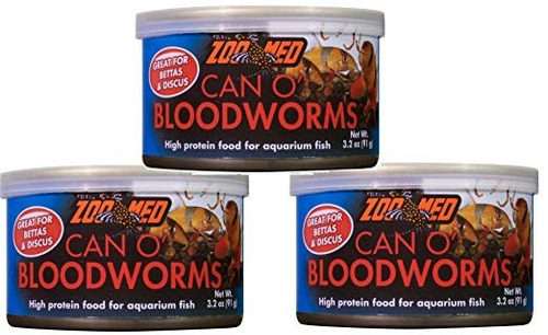 Zoo Med Can O Bloodworms: 3,2 Oz (3 Pack)