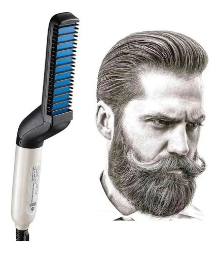 Chapinha Alizadora Para Homens Barba, Cabelo Praticobivolt Cor Branco Bivolt