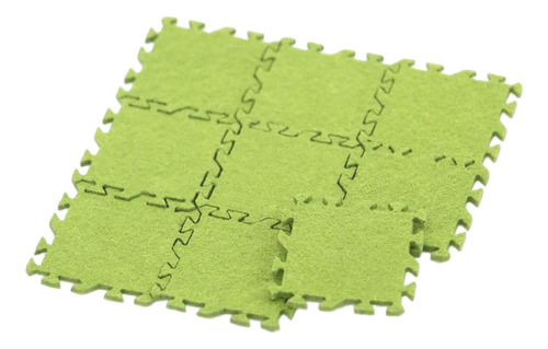 9 Piezas 1/12 Alfombrilla De Suelo En Miniatura Verde