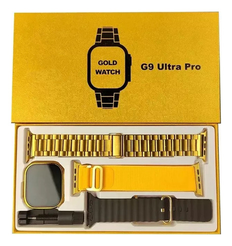 Reloj Inteligente Multifuncional G9 Ultra Pro Gold Ultra