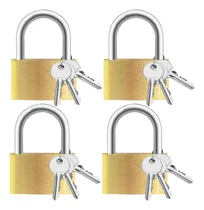 Comprar Faburo 4 Candados Con Llave De Latón Macizo Con 12 Llaves, Y