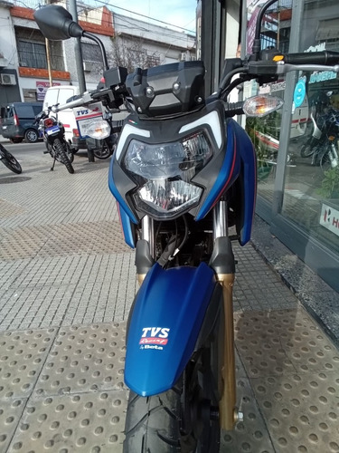 Imagen 12 de 22 de Moto Tvs Rtr 200 Fi Abs New Model Retira Cn Defensas De Regl