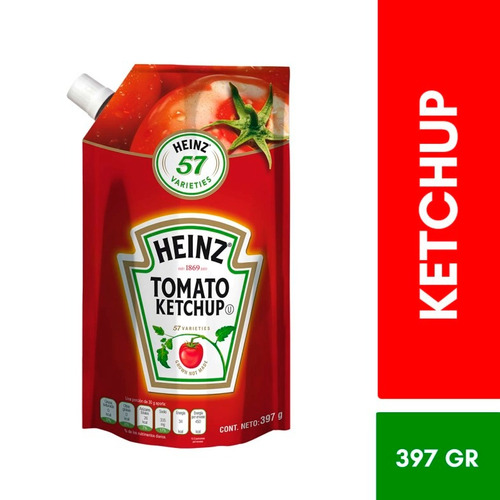 Ketchup Tomato Doypack 397g Heinz