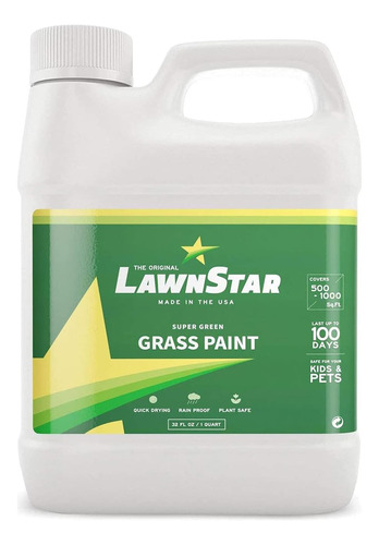 Lawn Star Pintura Para Césped, 32 Fl Oz. - Devuelve El Color