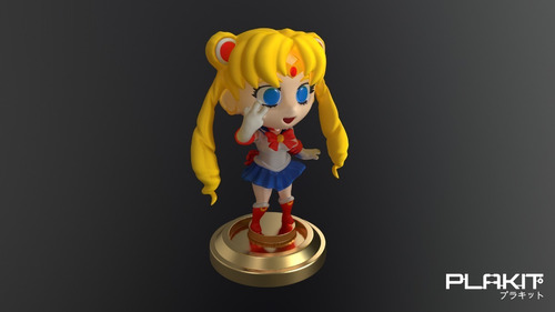 Archivo Stl Impresión 3d - Sailor Moon Plakit