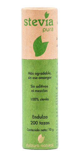 Stevia Pura 10gr - 200 Tazas - Dulzura Natural