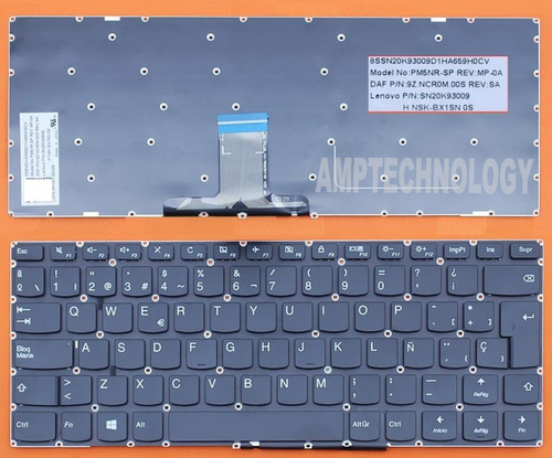 Teclado Laptop Lenovo Ideapad 310s-14isk 510s-14ikb 310s-14