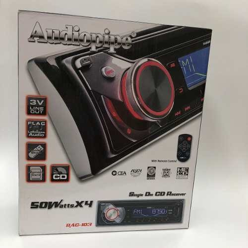 Autoestéreo Audiopipe RAC-103 con USB y lector de tarjeta SD