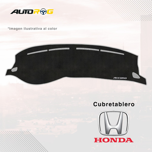 Cubretablero Bordado Honda Accord 2002 Negro-blanco H3-g