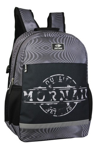 Mochila Casual Escolar Preta Mormaii 25 Litros Mor-0236