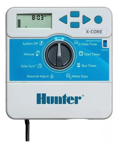 comprar Programador De Riego Hunter Automatico Xcore 4 Estaciones Color Gris claro