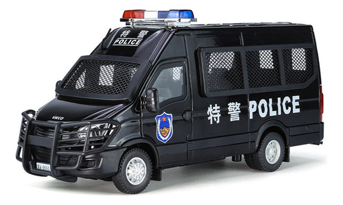 Réplica De Coche De Policía Iveco 1/24