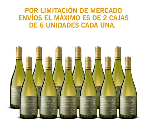 Imagen 5 de 8 de Vino Punto Final Chardonnay Reserva 6 Botellas
