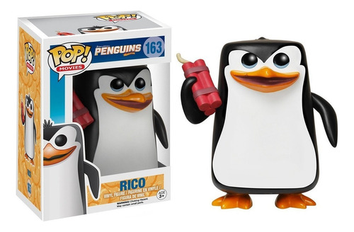 Funko Pop Movie: Pinguins De Madagascar - Rico 163