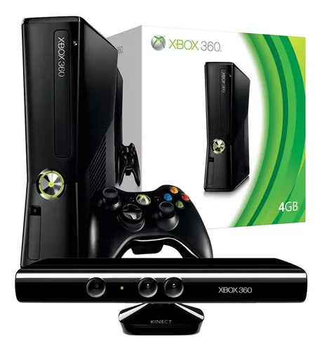 xbox 360 slim + jogos + controles + kinect + cds originais - Valentes Games