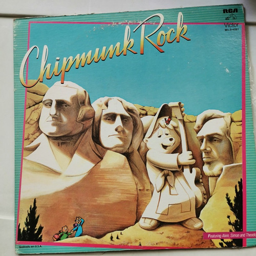 Disco Lp:chipmunk Rock- Las Ardillitas Rock