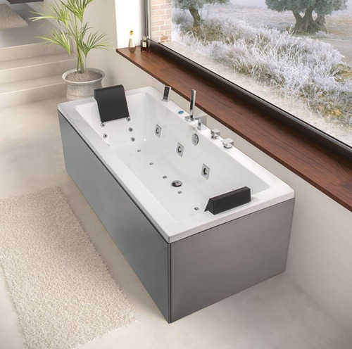 Hidromasaje Max Minimalista 170x80x45 26 Jets 1,5hp Almohada