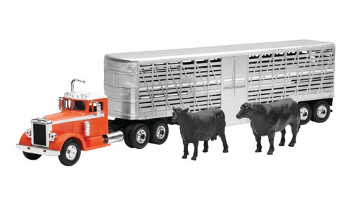 Newray 1:43 Die Cast 1949 Peterbilt 380 Livestock Truck W