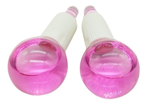 Conjunto Bola De Cristal 2 Peças Para Massagem Facial