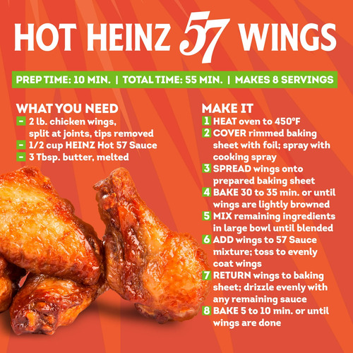 Salsa Chile Jalapeño Picante Para Alitas 284g Heinz Hot 57