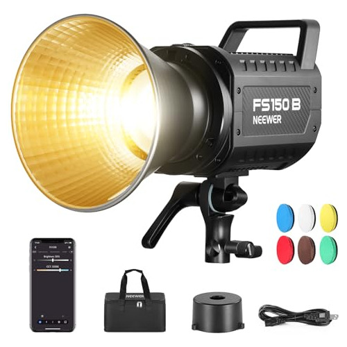 Neewer Fs150b Led Video Light 2.4g/app Control, 130w Gfypa