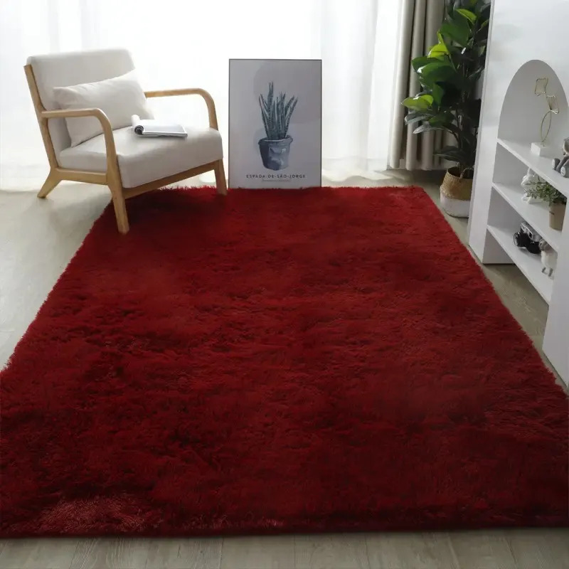 Tapete Sala Veludo Luxuoso Aveludado 150x200 50% Off. Cor Bordô