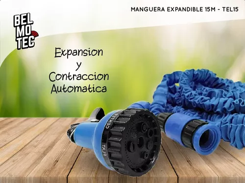 MANGUERA EXTENSIBLE AZUL 15MTS - SUPERFICIE (MANGUERAS, DIFUSORES, KI