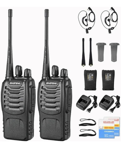 Radio Walkie Talkie Recargable Largo Alcance, 2pcs