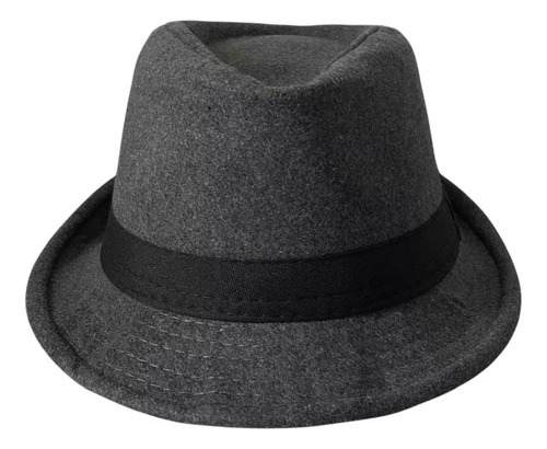 Sombrero Fedora Tango Gardelito Chambergo Fieltro 24045 Gris 57-59 Unico 24045