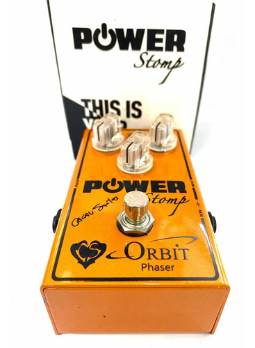 Pedal Guitarra Power Stomp Orbit Phaser Cacau Santos Novo