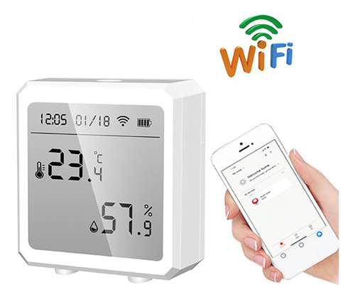 Sensor De Termometro Higrometro Temperatura Humedad Wifi