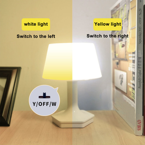 Lámpara De Mesita De Noche Con Sensor S 2, Lámpara Blanca Cá