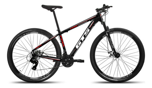 Bicicleta Aro 29 Gts Feel New Alumínio 24v Freio A Disco Preto Com Branco 21